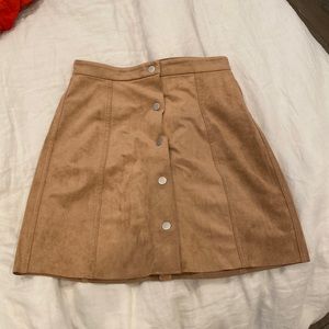 Aritzia Wilfred Free Suede Mini Skirt